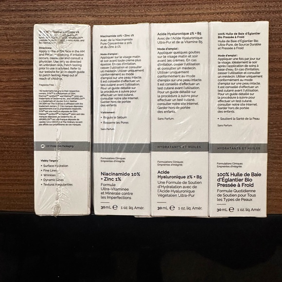 NEW‼️ The Ordinary 4 Bottles Skincare Face Serum Set! 4 x 30ml/1fl oz/ Each - Picture 4 of 4